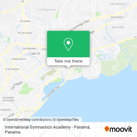 International Gymnastics Academy - Panamá map