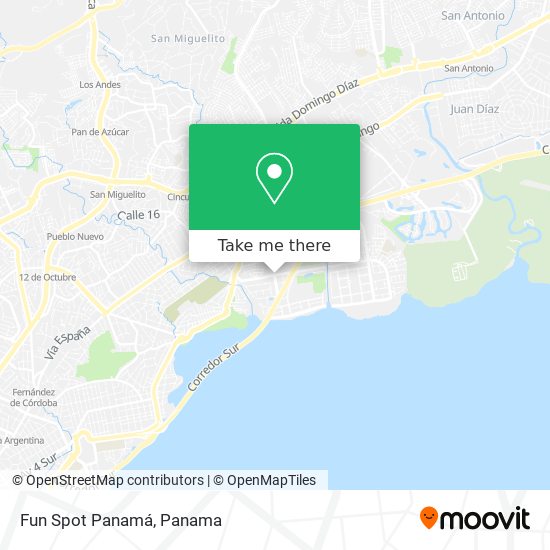 Fun Spot Panamá map