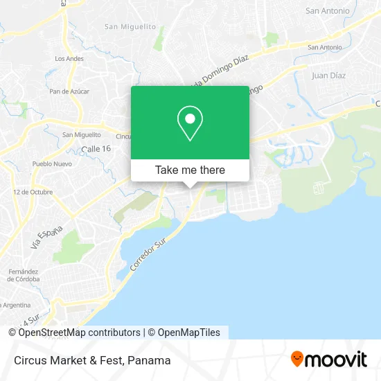 Mapa de Circus Market & Fest