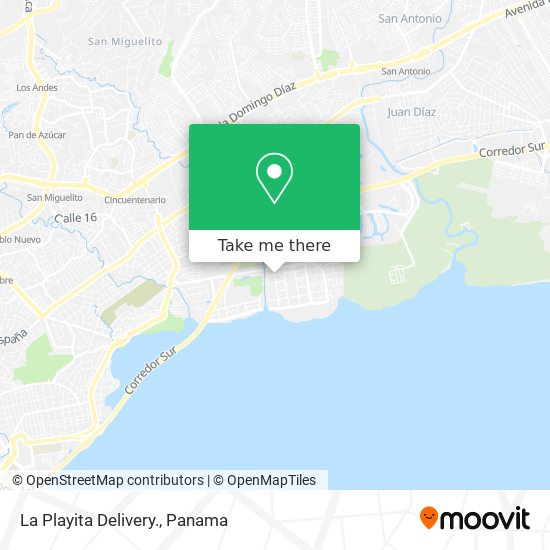 La Playita Delivery. map