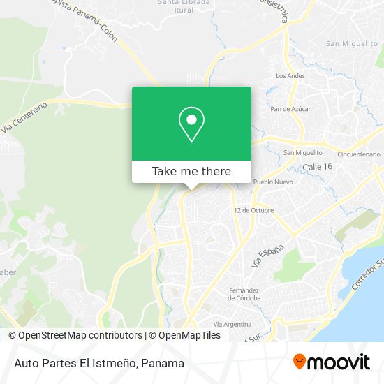 Auto Partes El Istmeño map