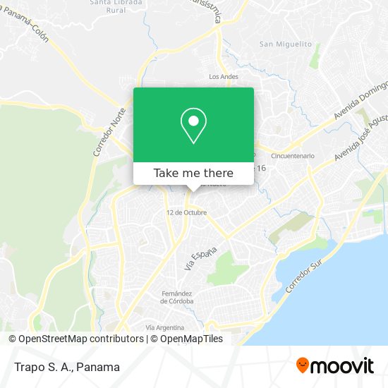 Trapo S. A. map