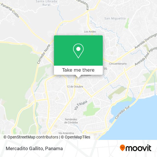 Mercadito Gallito map