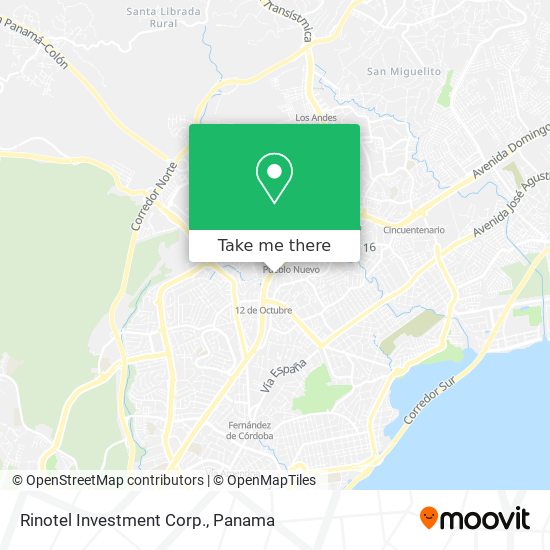 Rinotel Investment Corp. map