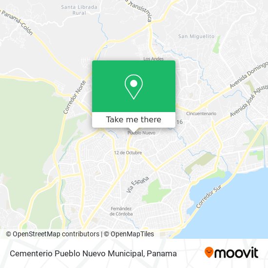 Mapa de Cementerio Pueblo Nuevo Municipal