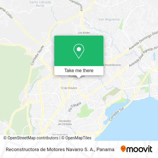 Mapa de Reconstructora de Motores Navarro S. A.