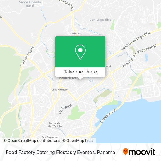 Food Factory Catering Fiestas y Eventos map