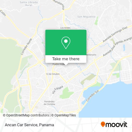 Mapa de Ancan Car Service