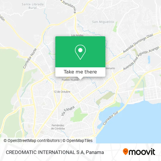 CREDOMATIC INTERNATIONAL S A map