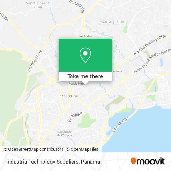 Industria Technology Suppliers map