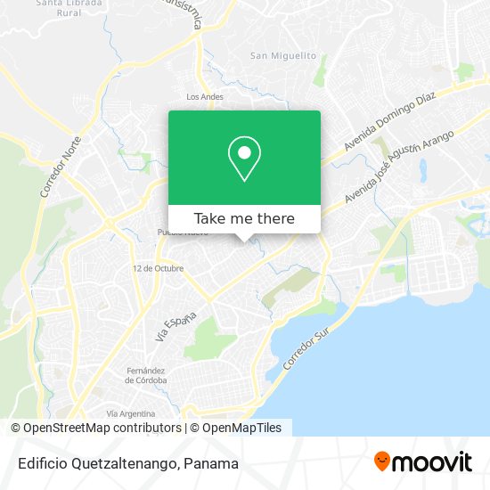 Edificio Quetzaltenango map