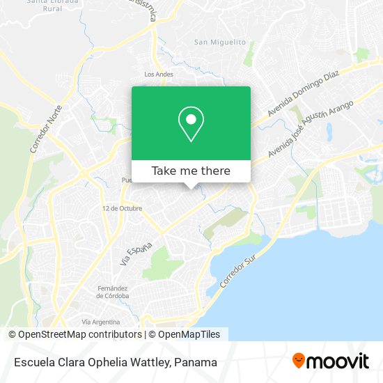 Escuela Clara Ophelia Wattley map