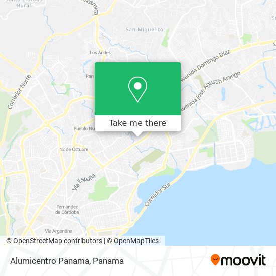 Alumicentro Panama map