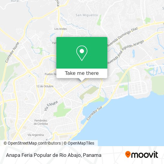 Anapa Feria Popular de Rio Abajo map