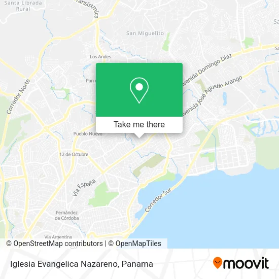Mapa de Iglesia Evangelica Nazareno