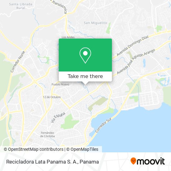 Recicladora Lata Panama S. A. map