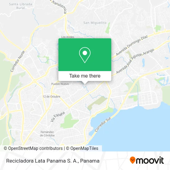 Mapa de Recicladora Lata Panama S. A.