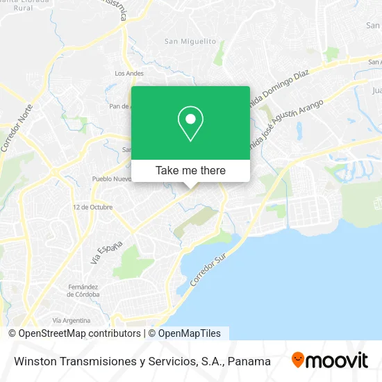 Mapa de Winston Transmisiones y Servicios, S.A.