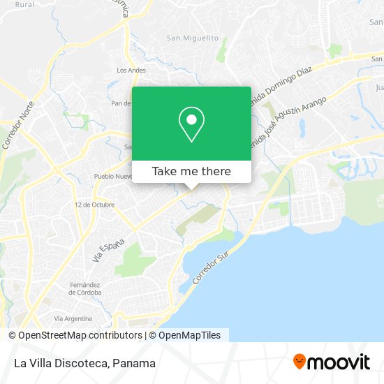 Mapa de La Villa Discoteca
