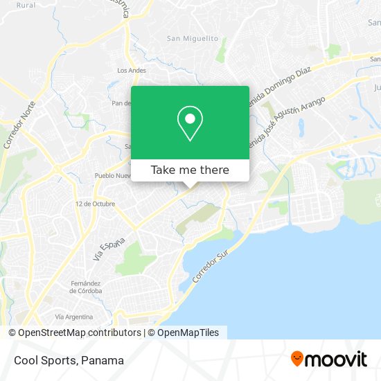Mapa de Cool Sports