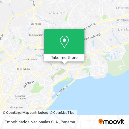 Embobinados Nacionales S. A. map