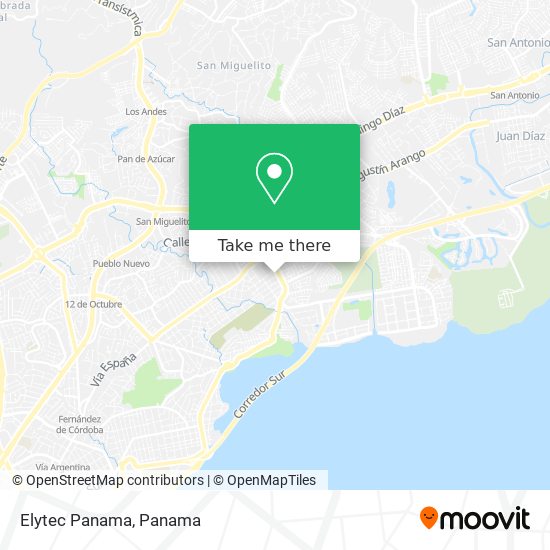 Elytec Panama map