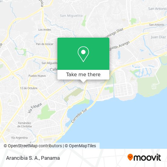 Mapa de Arancibia S. A.