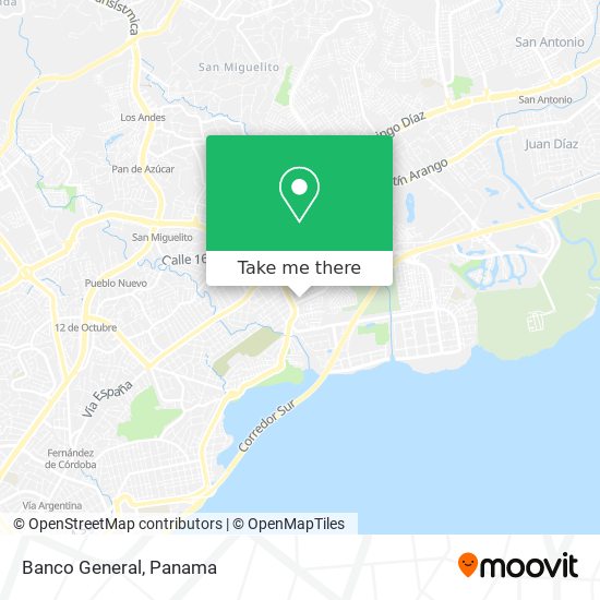 Banco General map