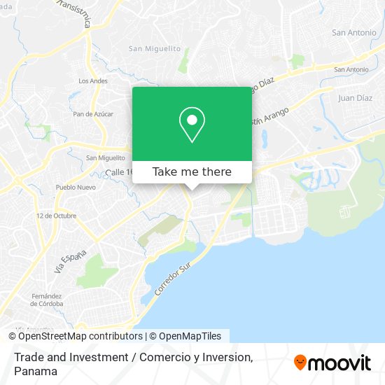 Trade and Investment / Comercio y Inversion map