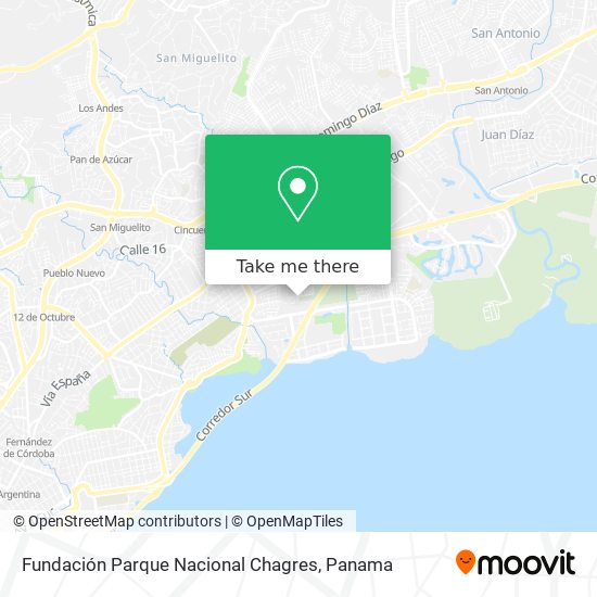 Fundación Parque Nacional Chagres map