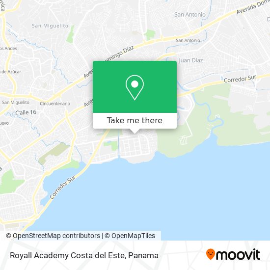 Royall Academy Costa del Este map
