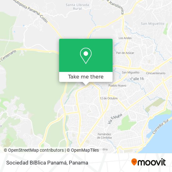 Sociedad BíBlica Panamá map
