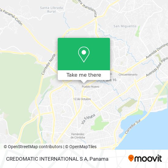 CREDOMATIC INTERNATIONAL S A map