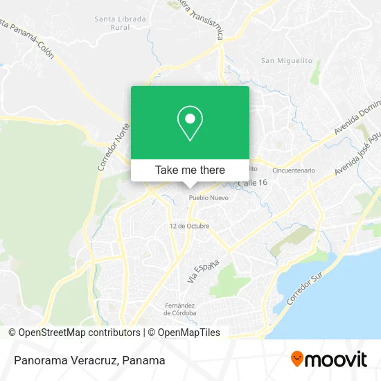 Mapa de Panorama Veracruz