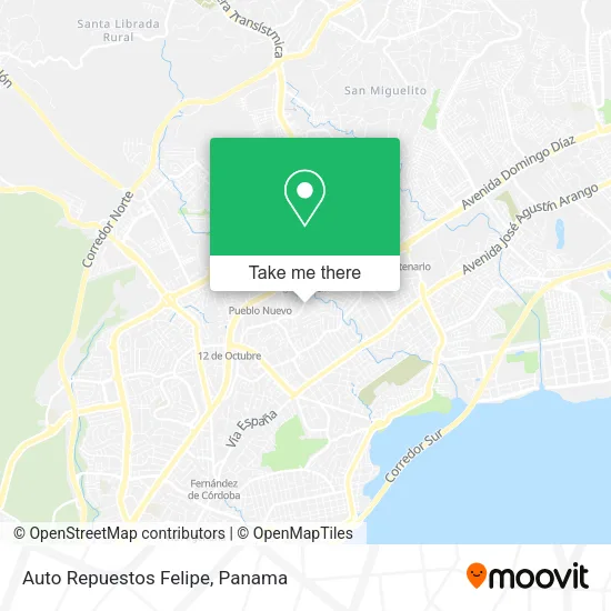 Mapa de Auto Repuestos Felipe