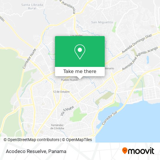 Acodeco Resuelve map