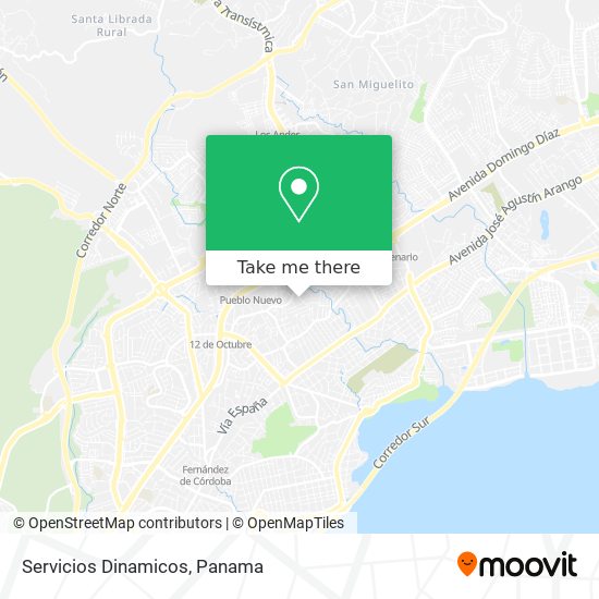 Servicios Dinamicos map