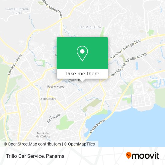 Trillo Car Service map