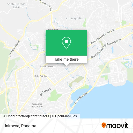 Mapa de Inimexa