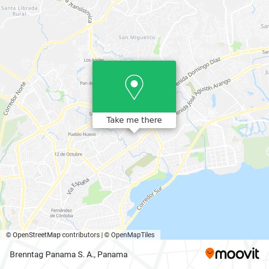 Brenntag Panama S. A. map