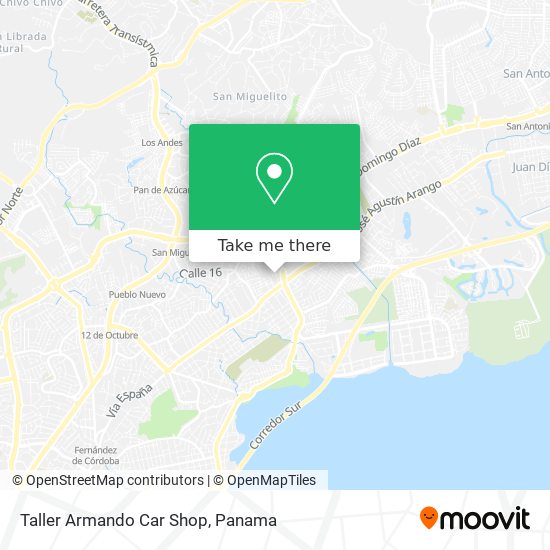 Taller Armando Car Shop map