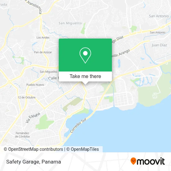 Mapa de Safety Garage