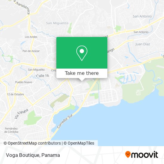 Voga Boutique map