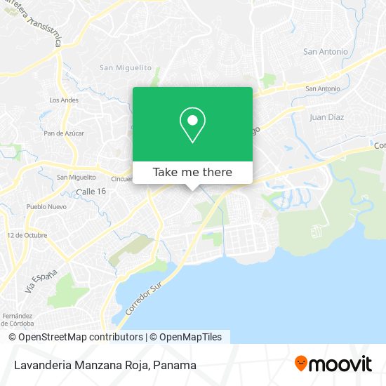 Lavanderia Manzana Roja map