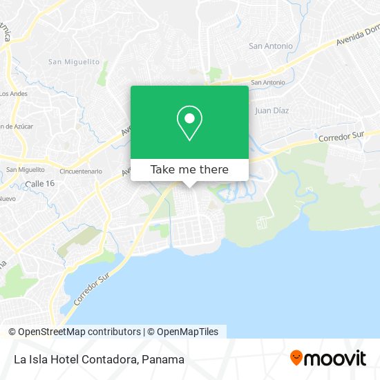 La Isla Hotel Contadora map