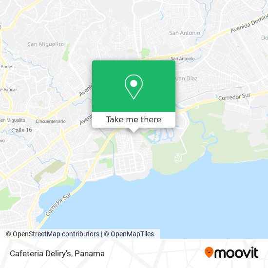 Cafeteria Deliry's map