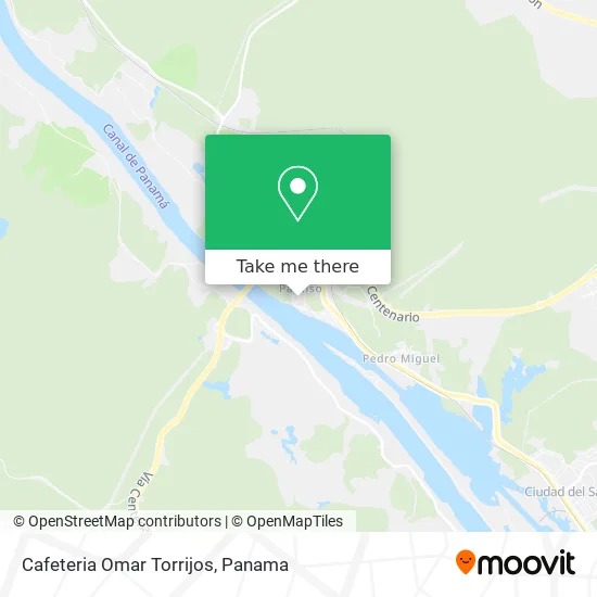 Mapa de Cafeteria Omar Torrijos