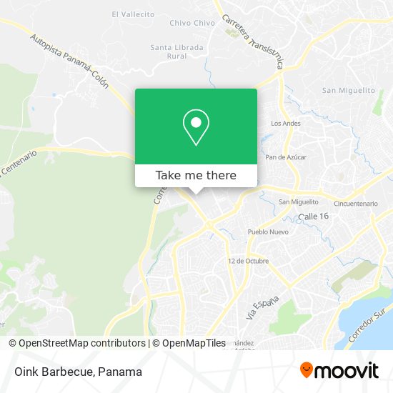 Mapa de Oink Barbecue