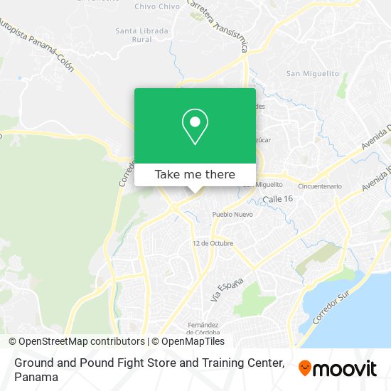 Mapa de Ground and Pound Fight Store and Training Center