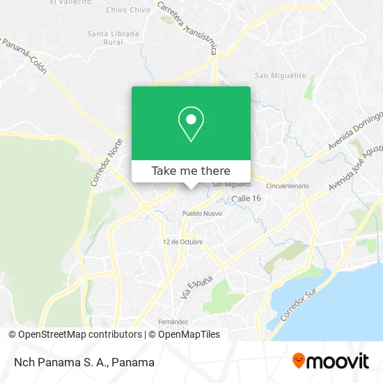 Mapa de Nch Panama S. A.